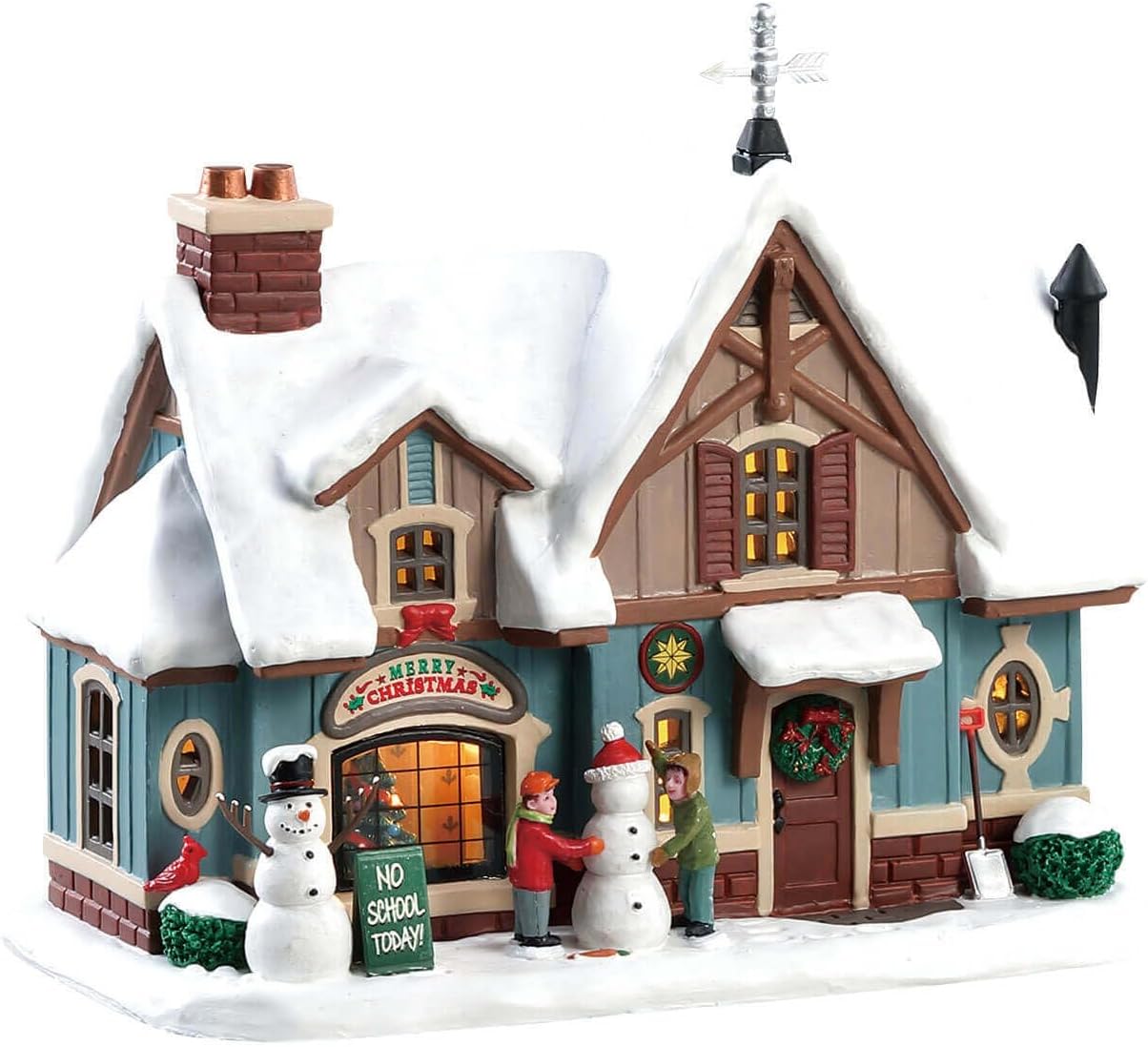 Lemax 85356 Caddington Village Lighted Building Snow Day, Multicolore