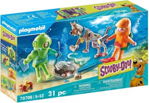 Playmobil Scooby-DOO avec fantome du Capitaine Cutler