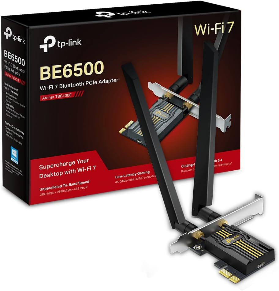 carte wifi 7 archer 6GHz 5GHz 2.4GHz bluetooth 5.4 antennes black friday