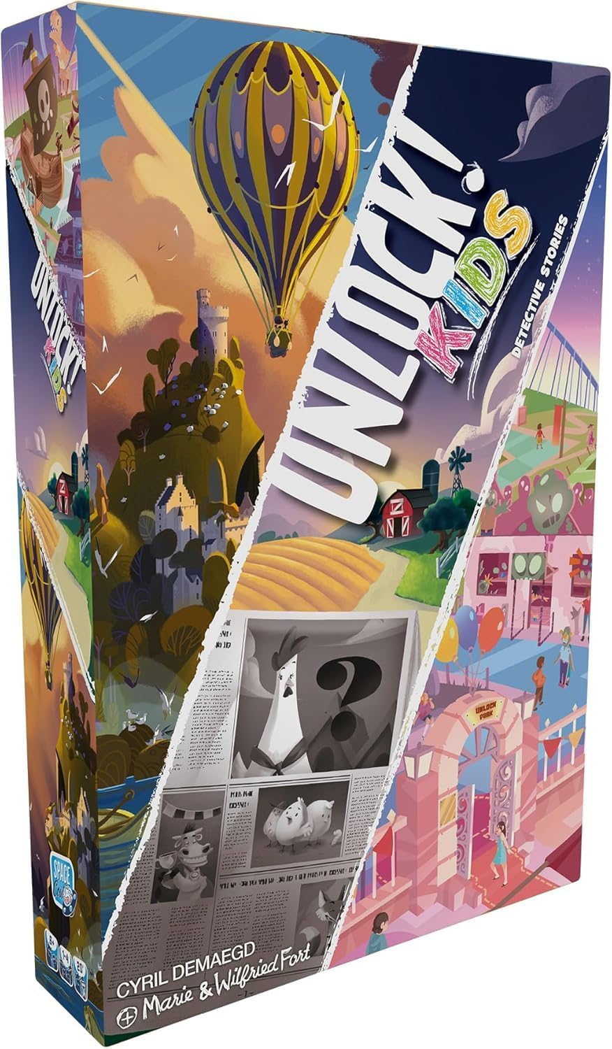 Unlock Kids - Histoire de Détectives - Jeu de Société de Cartes Coopératif pour Enfants dès 6 ans - Escape Game