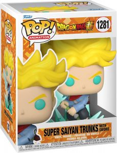 funko pop dragon ball super trunks futuer super saïyan with sword épée