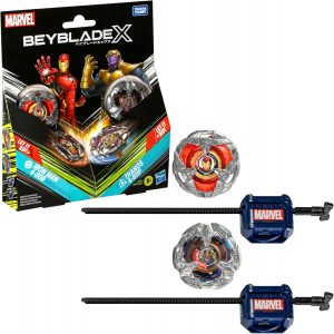 beyblade marvel iron man thanos promo