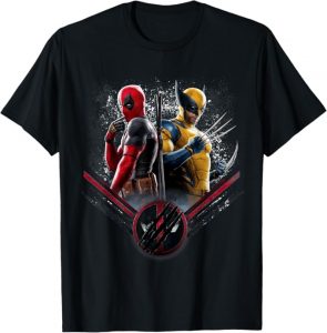 T-shirt deadpool wolverine promo