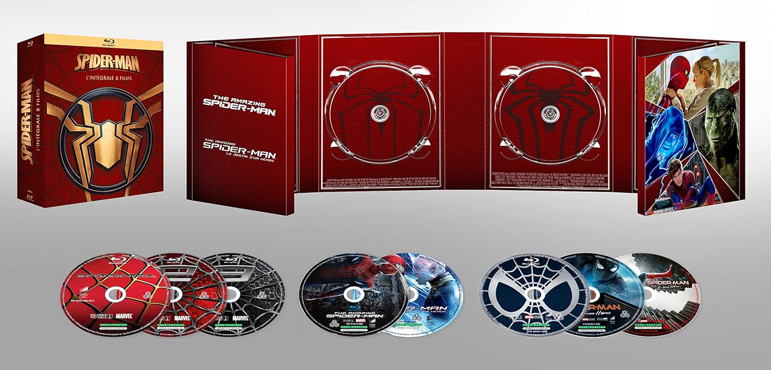 spider-man intégrale 8 films bluray