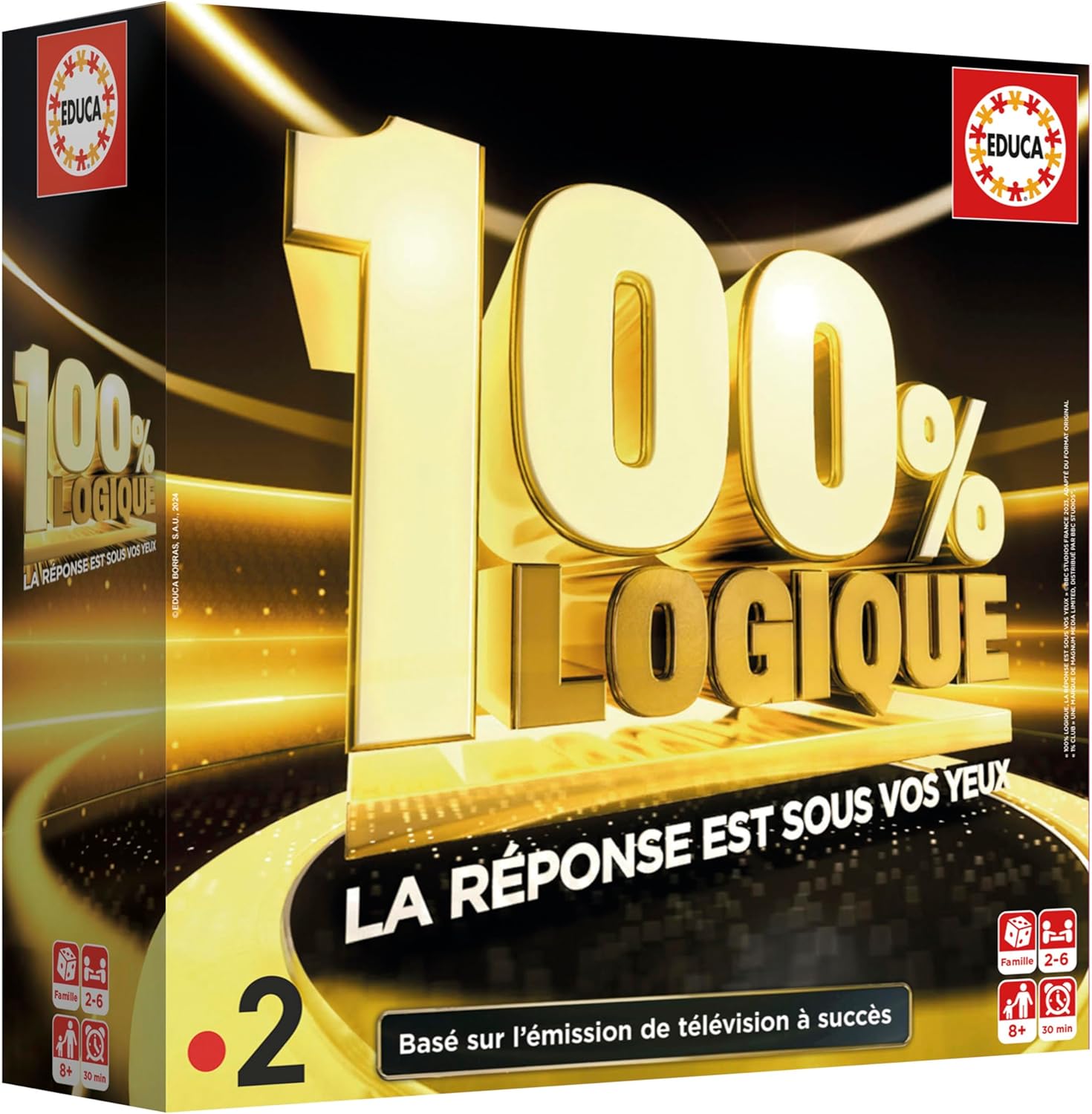 jeu société 100% logique promo